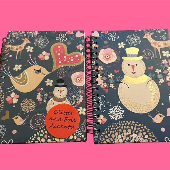 Whimsical Snowman and Bird Notebooks - Picture 2 of 4